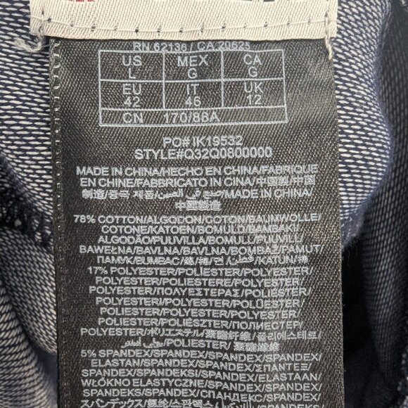 Guess Leggings Womens Large Blue Denim Jeggings Stretch Pull On Pants Casual - Picture 10 of 11